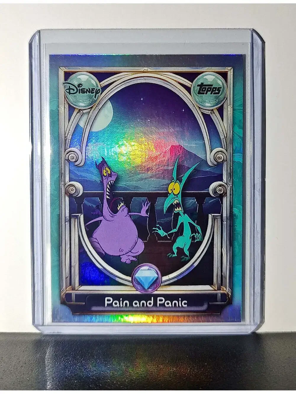 Pain and Panic 2025 Topps Disney Wonder #136 Diamond Card Hercules